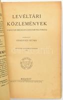 Levéltári Közlemények. A Magyar Országos Levéltár folyóirata.21. évf, Szerk. Sinkovics István. Bp., ...
