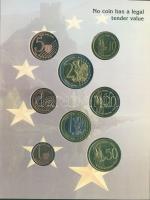 Szlovákia 2004. 1c,2c,5c,10c,20c,50c,1€,2€ próbaveretek, szettben, díszkiadásban...