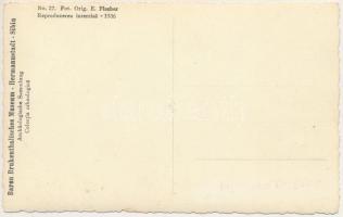 Nagyszeben, Hermannstadt, Sibiu; Baron Brukenthalisches Museum, Archäologische Sammlung. No. 27. Fot...