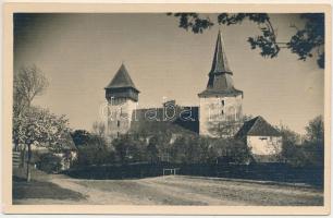 Százhalom, Szászhalom, Hundertbücheln, Hondrubechi, Movile; Cetatea bisericei / Szász evangélikus erődtemplom / Lutheran fortified church. 805. Foto orig. J. Fischer 1940