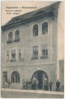1914 Nagyszeben, Hermannstadt, Sibiu; Wilh. Dengler Nemzeti szállodája / National hotel (fl)