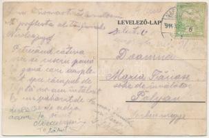 1914 Nagyszeben, Hermannstadt, Sibiu; Wilh. Dengler Nemzeti szállodája / National hotel (fl)