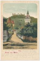 1901 Szászkézd, Kaisd, Keisd, Saschiz; Burg / vár. Jos. Drotleff / castle