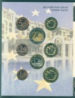 Málta 2004. 1c,2c,5c,10c,20c,50c,1€,2€ próbaveretek, szettben, díszkiadásban T:B...