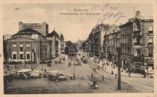 Katowice with Theatre and the tobacco shop of S. Silbermann