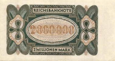 Német Birodalom / Weimari Köztársaság 1923. 2.000.000M 16mm hosszú sorszám T:I