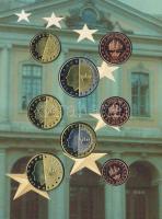 Svédország 2003. 1c,2c,5c,10c,20c,50c,1&#8364;,2&#8364; próbaveretek, szettben, díszkiadásba...
