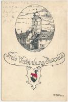 1929 Nagyszeben, Hermannstadt, Sibiu; Freie Verbindung Juvenica / Studentika / Studentica d: R. That (EK)