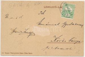 1912 Gátalja, Gáttája, Gataia; Berzava híd / Barzava river bridge (Rb)