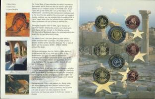 Ciprus 2004. 1c,2c,5c,10c,20c,50c,1€,2€ próbaveretek, szettben, díszkiadásban T:BU Csak 18.000db!