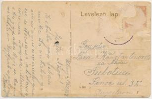 1927 Ivánd, Ivanda (Temes); községháza. Karaffy József kiadása / Gemeindehaus / town hall (Rb)