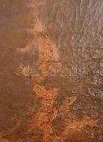 K. Spányi Béla (1852-1914): Holdfényes táj. Olaj, vászon, jelezve jobbra lent: Spányi Béla. Hátoldal...