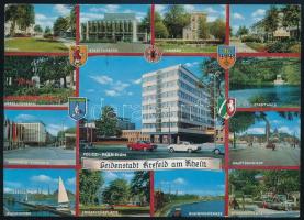 1975 Magyar vízilabdázók aláírásai Berlinből hazaküldött képeslapon, össz. 10 db, közte Felkai Lászl...