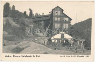 Zalatna, Zlatna; Uzinele Metalurgic de Pirit. Foto Bach No. 49. 1929 / Pirit Kohászati üzem, bánya / mine, Pyrite Metallurgical Plants. photo (EK)