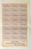 Budapest 1908. "Nagykikinda-aradi helyi érdekű vasut részvénytársaság" 10db törzsrészvénye...