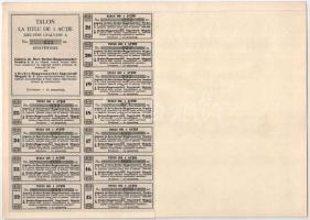 Románia / Nagyvárad 1929. "Nagyváradi Dreher-Haggenmacher Sörgyár Részvénytársaság" részvé...