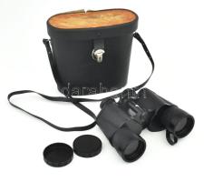 Ofotért 10x50 távcső, sapkával. Kissé sérült bőr tokkal
