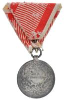 1914. "Ferenc József II. osztályú Ezüst Vitézségi Érem" jelzetlen Ag kitüntetés eredeti me...