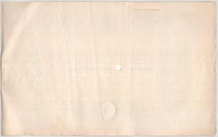 Nagybiccse 1896. "Takarék- és Hitelintézet Részvény-Társaság Nagy-Bittsén" névre szóló rés...