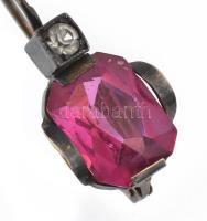 14 K arany fülbevaló természetes kövekkel. jelzett br 2,14 g