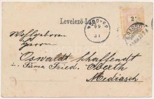 1899 (Vorläufer) Brassó, Kronstadt, Brasov; piac este télen. H. Zeidner kiadésa / market in winter a...