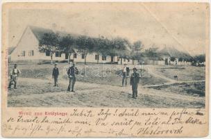 1907 Királykegye, Königsgnade, Tirol, Chiroi; Fő tér. Franz Schweininger kiadása / main square (EB)