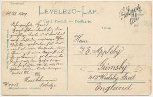 1909 Tilicske, Tiliska, Tilisca (Szelistye, Saliste); TCV card (szakadás / tear)