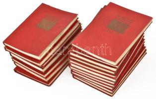 Die Kunst. Herausgegeben von Richard Muther. Német nyelvű művészeti könyvsorozat 19 kötete: Rembrandt.; Francisco Goya.; Der Tanz als Kunstwerk.; Psychologie der Mode.; stb. Berlin, (cca 1900-1910), Julius Bard / Marquardt & Co. Fekete-fehér képekkel illusztrálva. Egységes kiadói bőrkötésben, változó állapotban.