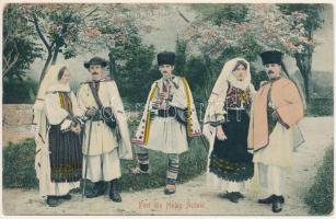 1906 Hátszeg, Hateg; Port din Hateg Ardeal / Népviselet / folklore (EK)