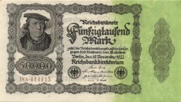Német Birodalom / Weimari Köztársaság 1922. 50.000M cégnyomat T:I