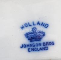 Johnson Bros hagymamintás 45 darabos tál- és szervírozótál készlet. Máz alatti kobalt festéssel, jel...