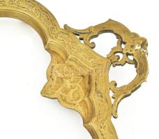 Antik bronz tálca, betétje nélkül, jó állapotban, 43x26,5 cm