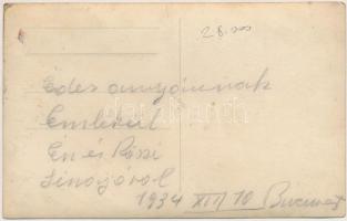 1934 Sinaia, castle park. photo (fl)