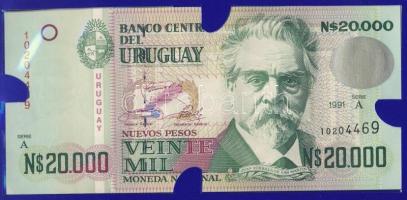 Uruguay 1989-92. 1000NP "NO EMITIDO", 2000NP, 5000NP "NO EMITIDO", 10.000NP &quo...