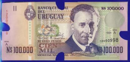 Uruguay 1989-92. 1000NP "NO EMITIDO", 2000NP, 5000NP "NO EMITIDO", 10.000NP &quo...