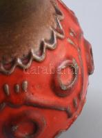 Retro német geometrikus váza. Jelzett, kopással, m: 18 cm