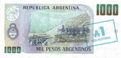 Argentína 1985. 1A, 5A, 10A komplett sor! T:I