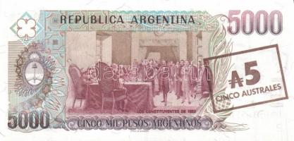 Argentína 1985. 1A, 5A, 10A komplett sor! T:I