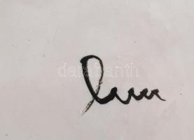 Horváth Magdolna (1929 - ): Dísztál. Jelzett, kopással, d: 31,5 cm