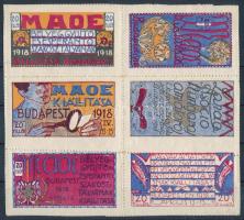 1918/1a MAOE Kiállítás emlékív (ívszélek hiányoznak) (16.000) / souvenir sheet - missing margins