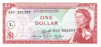 Kelet-Karibi Államok 1965. 1$ "L", 5$ "L", 20$ "L" T:I