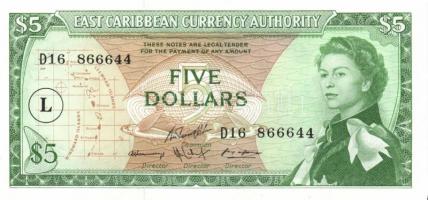 Kelet-Karibi Államok 1965. 1$ "L", 5$ "L", 20$ "L" T:I