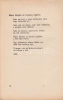 Sebes Árpád:
Stix partján. Versek 1915-1925. (Dedikált.)
Budapest, 1925. Arany János Irodalmi és N...