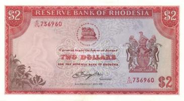 Rhodesia 1974-79. 1$, 2$, 5$, 10$ komplett sor! T:I Összesen 4klf db!