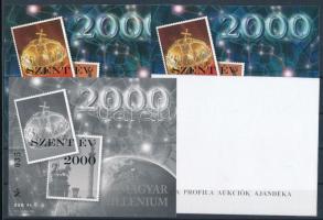 1999/46 Szent év 2000 4 db-os emlékív garnitúra azonos sorszámmal (20.000) / souvenir sheet collection of 4