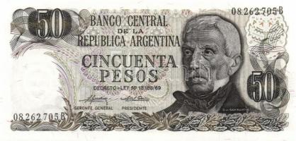 Argentína 1973-76. 1P, 5P, 10P, 50P T:I Összesen 4klf db!