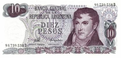 Argentína 1976-83. 10P, 50P, 100P, 500P, 1000P, 5000P, 10.000P 2klf, 50.000P, 100.000P, 500.000P, 1000.000P komplett sor! T:I Összesen 12klf db!