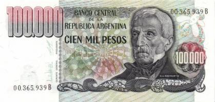 Argentína 1976-83. 10P, 50P, 100P, 500P, 1000P, 5000P, 10.000P 2klf, 50.000P, 100.000P, 500.000P, 10...