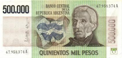 Argentína 1976-83. 10P, 50P, 100P, 500P, 1000P, 5000P, 10.000P 2klf, 50.000P, 100.000P, 500.000P, 10...