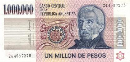 Argentína 1976-83. 10P, 50P, 100P, 500P, 1000P, 5000P, 10.000P 2klf, 50.000P, 100.000P, 500.000P, 10...